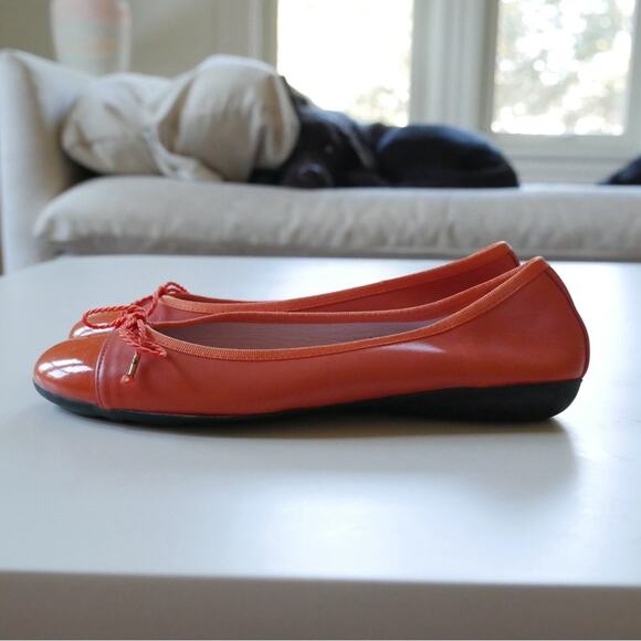 Paul Mayer Attitudes Made in Spain Ballet Flat Cap Toe Orange 5.5 - Picture 9 of 12
